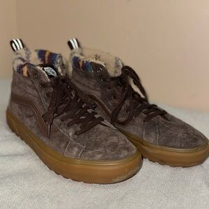 Vans Sk8 Hi MTE Brown Suede High-Top Sneakers